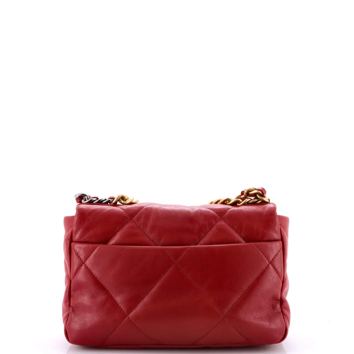 19 Flap Bag Quilted Leather Medium - Deep Luxury