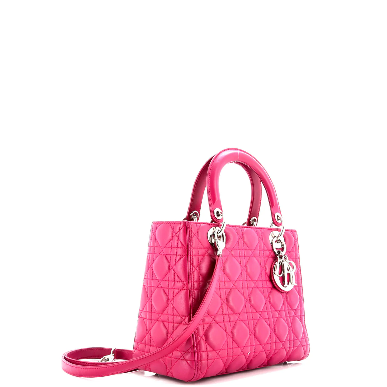 Lady Dior Bag Cannage Quilt Lambskin Medium - Deep Luxury