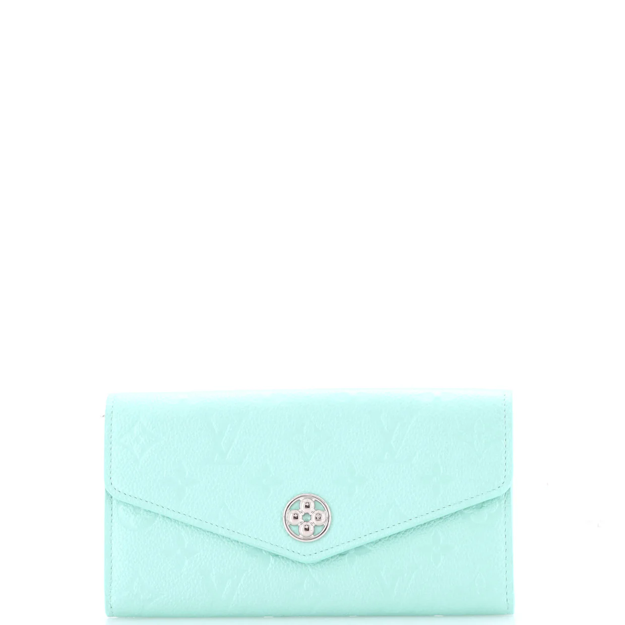Flower Sarah NM Wallet Iridescent Monogram Empreinte Leather - Deep Luxury