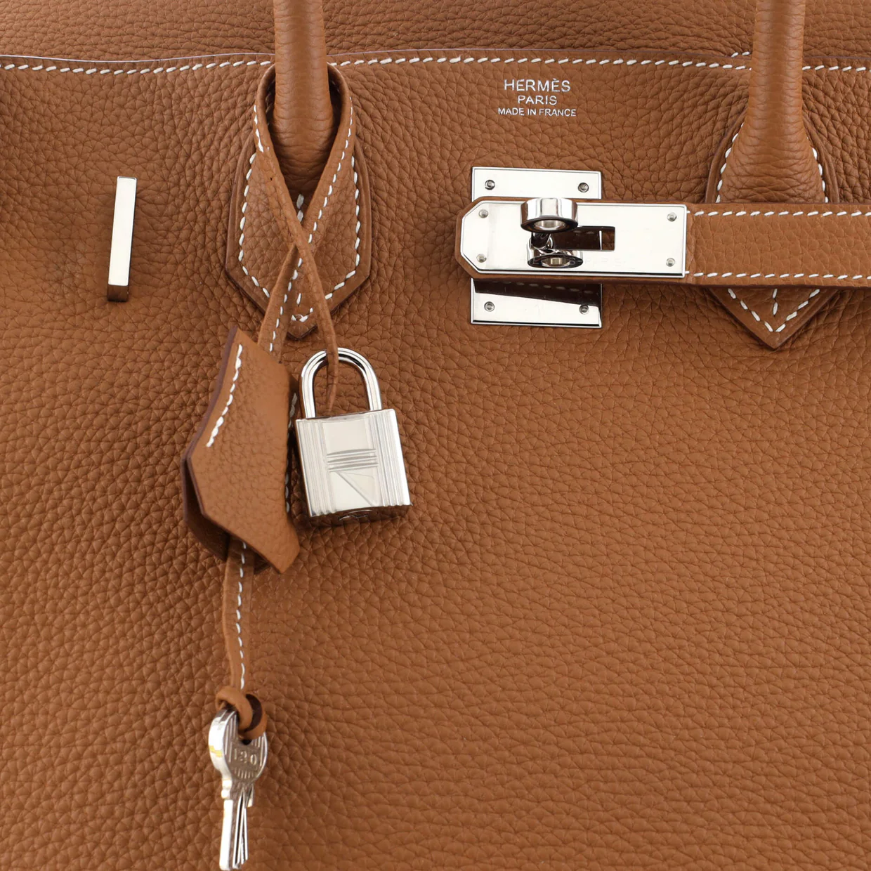 Birkin Handbag Gold Togo with Palladium Hardware 30 - Deep Luxury