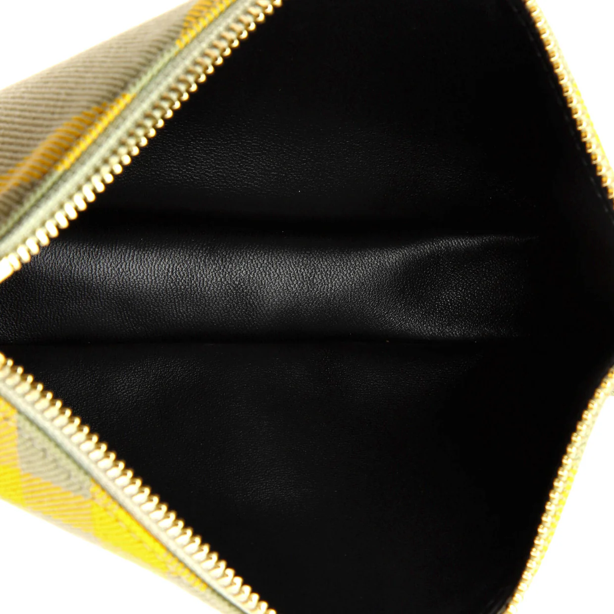 Shield Sling Shoulder Bag Check Canvas and Leather Mini - Deep Luxury