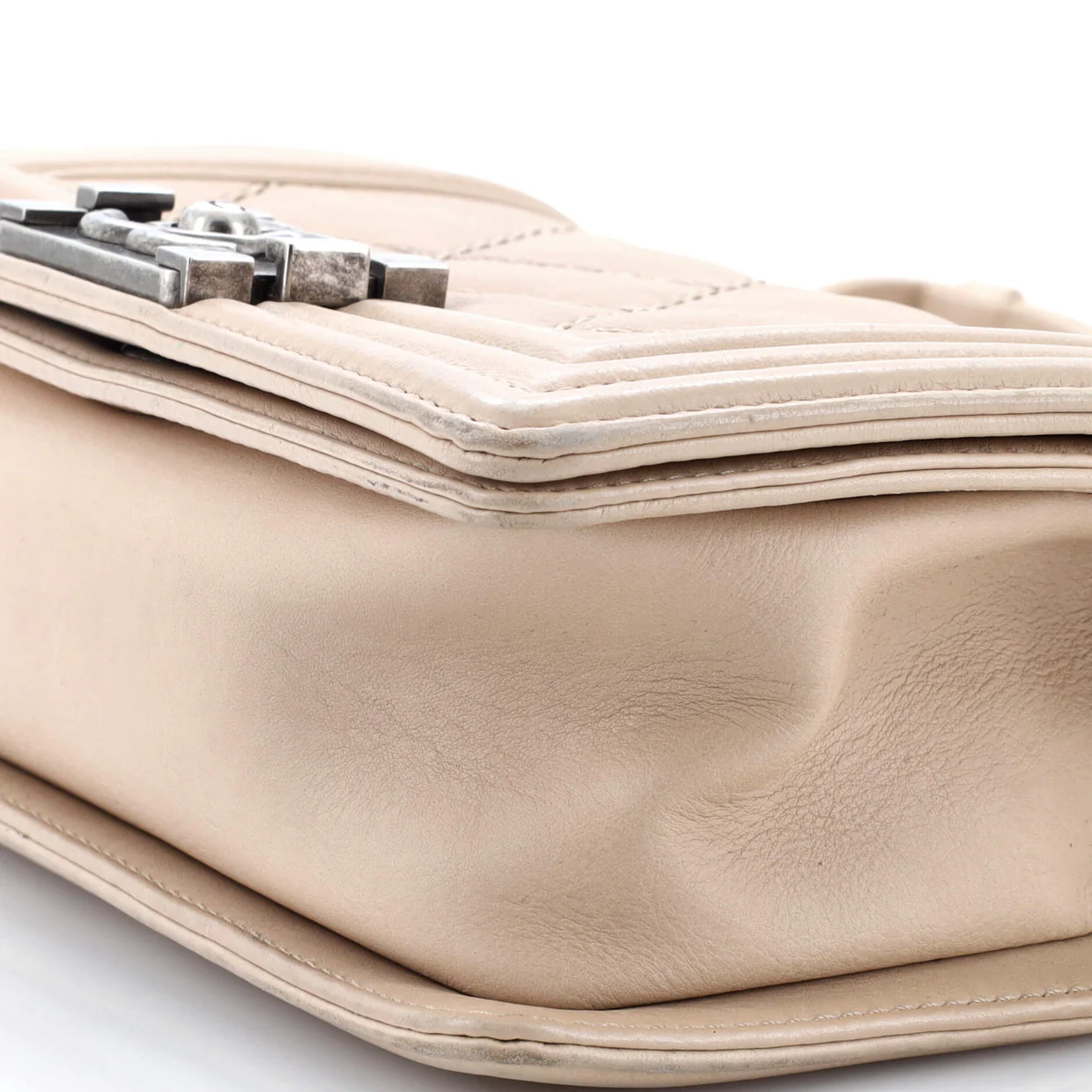 Stitch Boy Flap Bag Quilted Calfskin Small - Deep Luxury