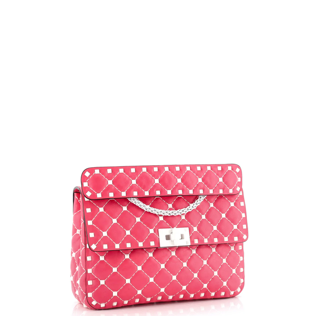 Free Rockstud Spike Flap Bag Quilted Leather Medium - Deep Luxury