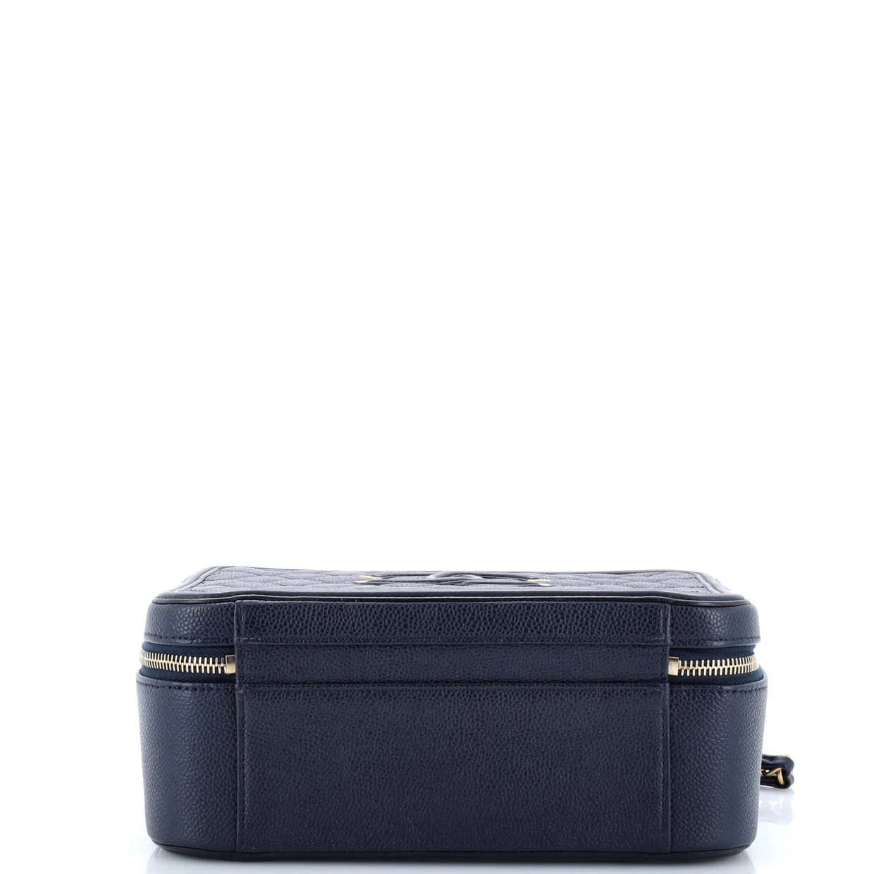 Filigree Vanity Case Quilted Caviar Large - Deep Luxury