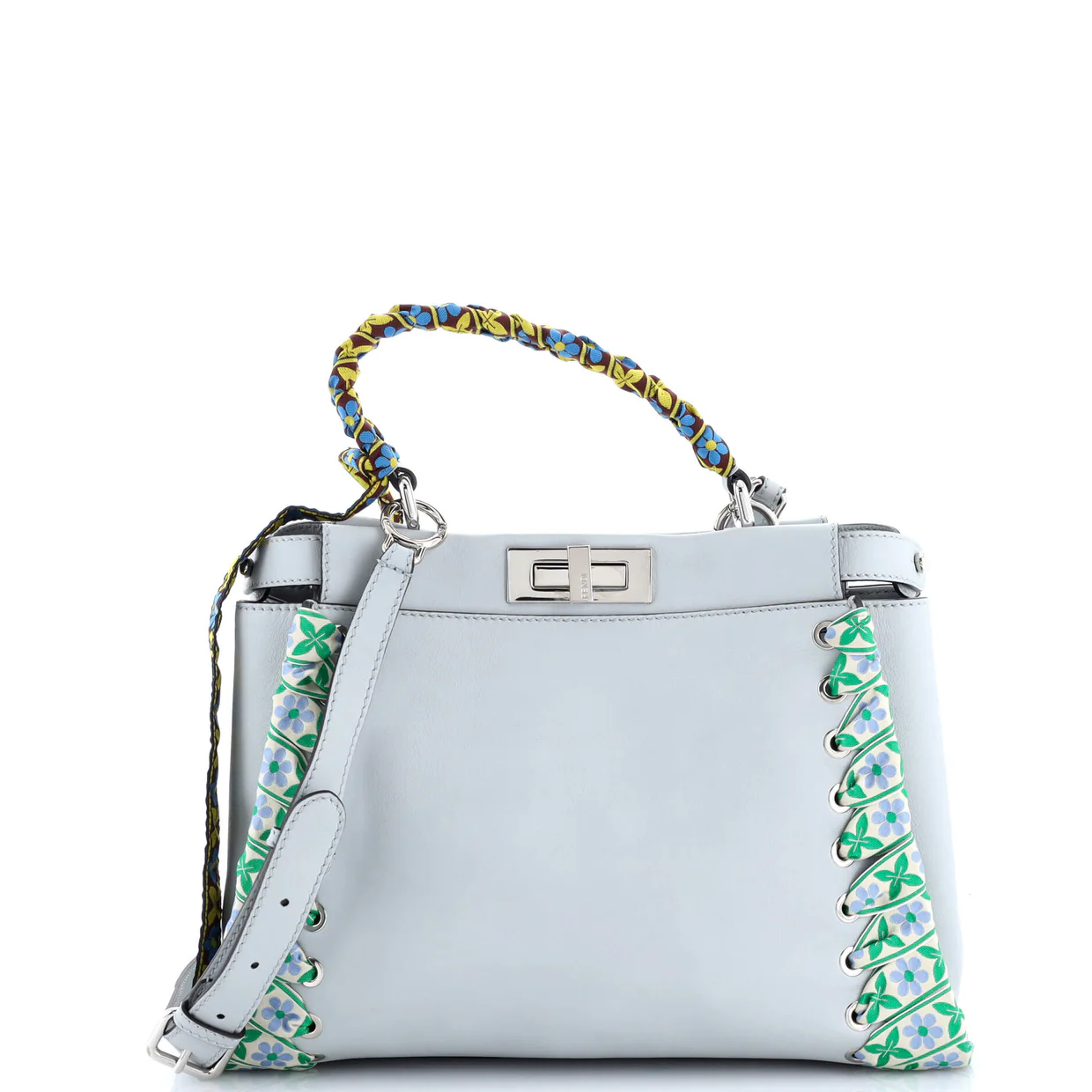 Peekaboo Bag Leather with Ribbon Whipstitch Regular - Deep Luxury