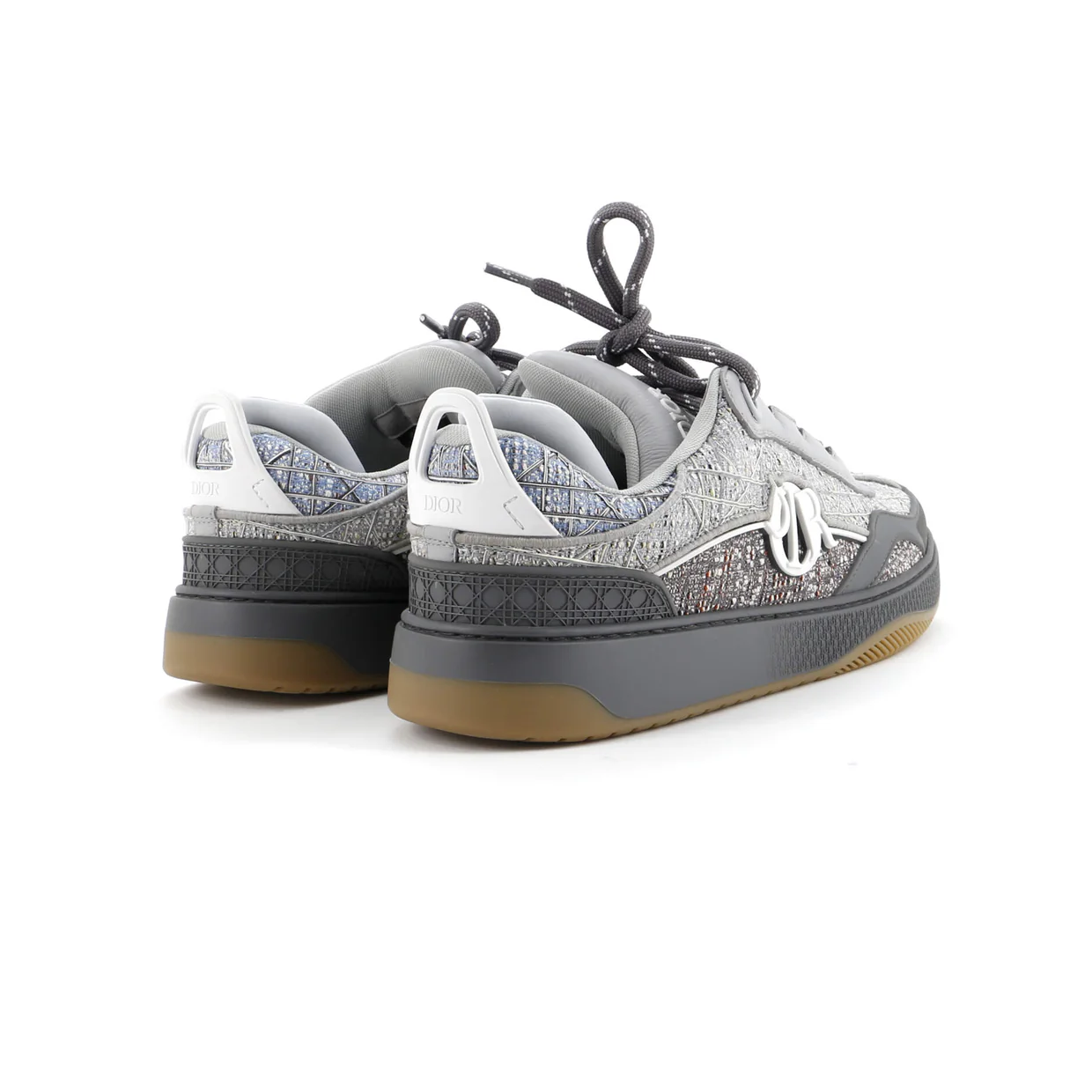 Men's B9S Skater Sneakers Cannage Quilt Tweed - Deep Luxury