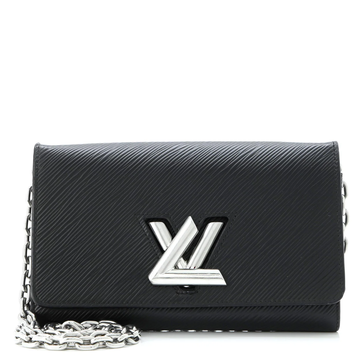 Twist Chain Wallet Epi Leather - Deep Luxury