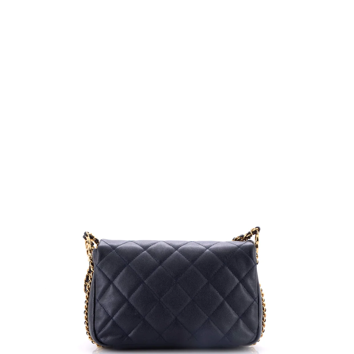 Coco You Chain Flap Bag Quilted Caviar Mini - Deep Luxury