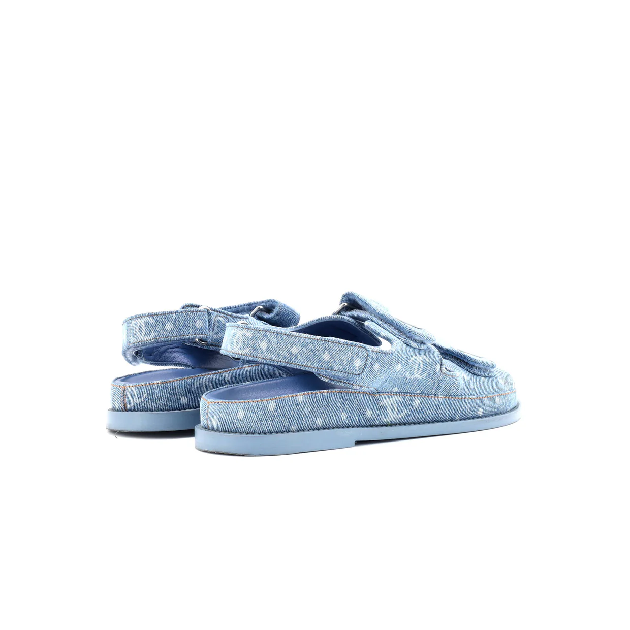 Women's Velcro Dad Sandals Printed Denim - Deep Luxury
