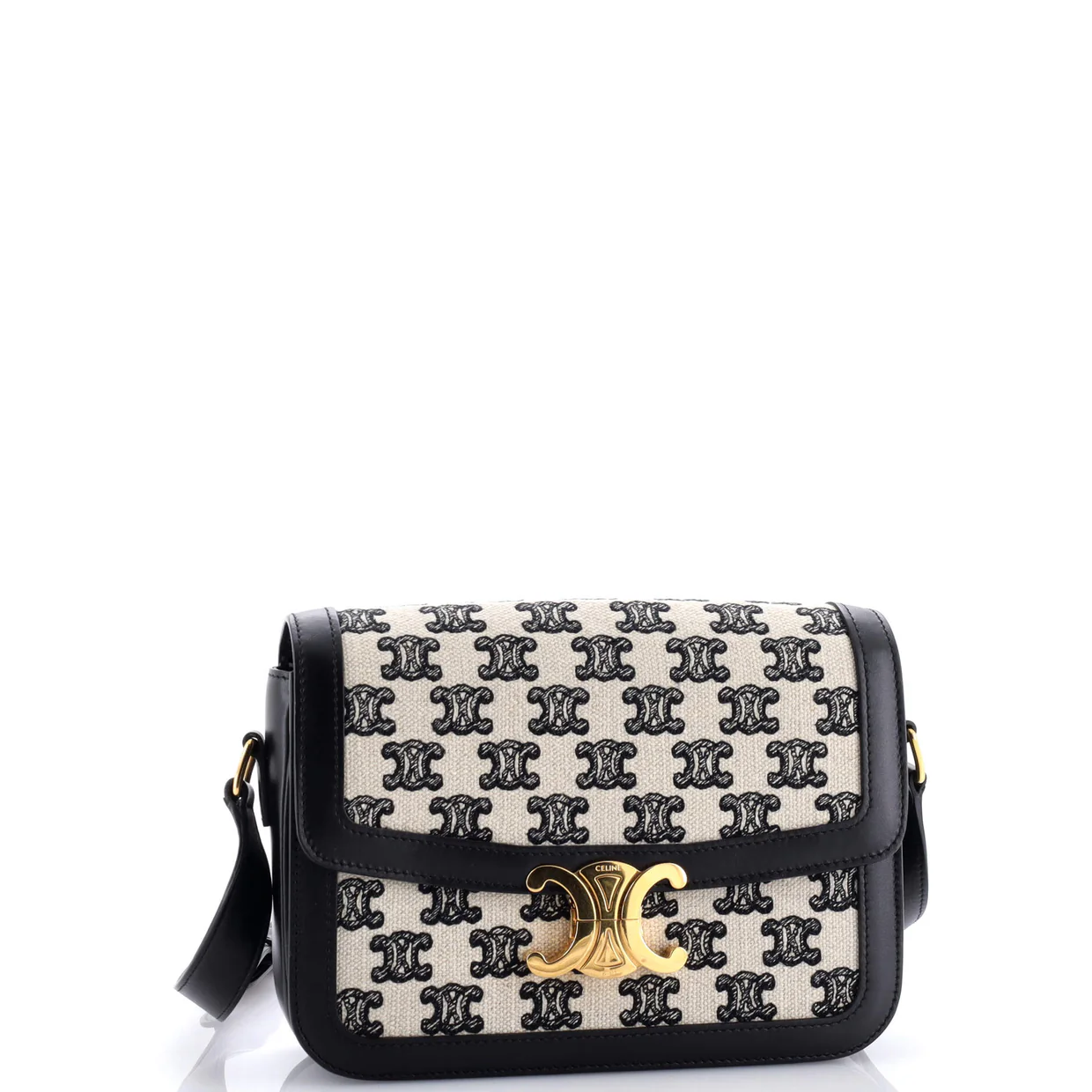 Triomphe Shoulder Bag Triomphe Canvas Medium - Deep Luxury