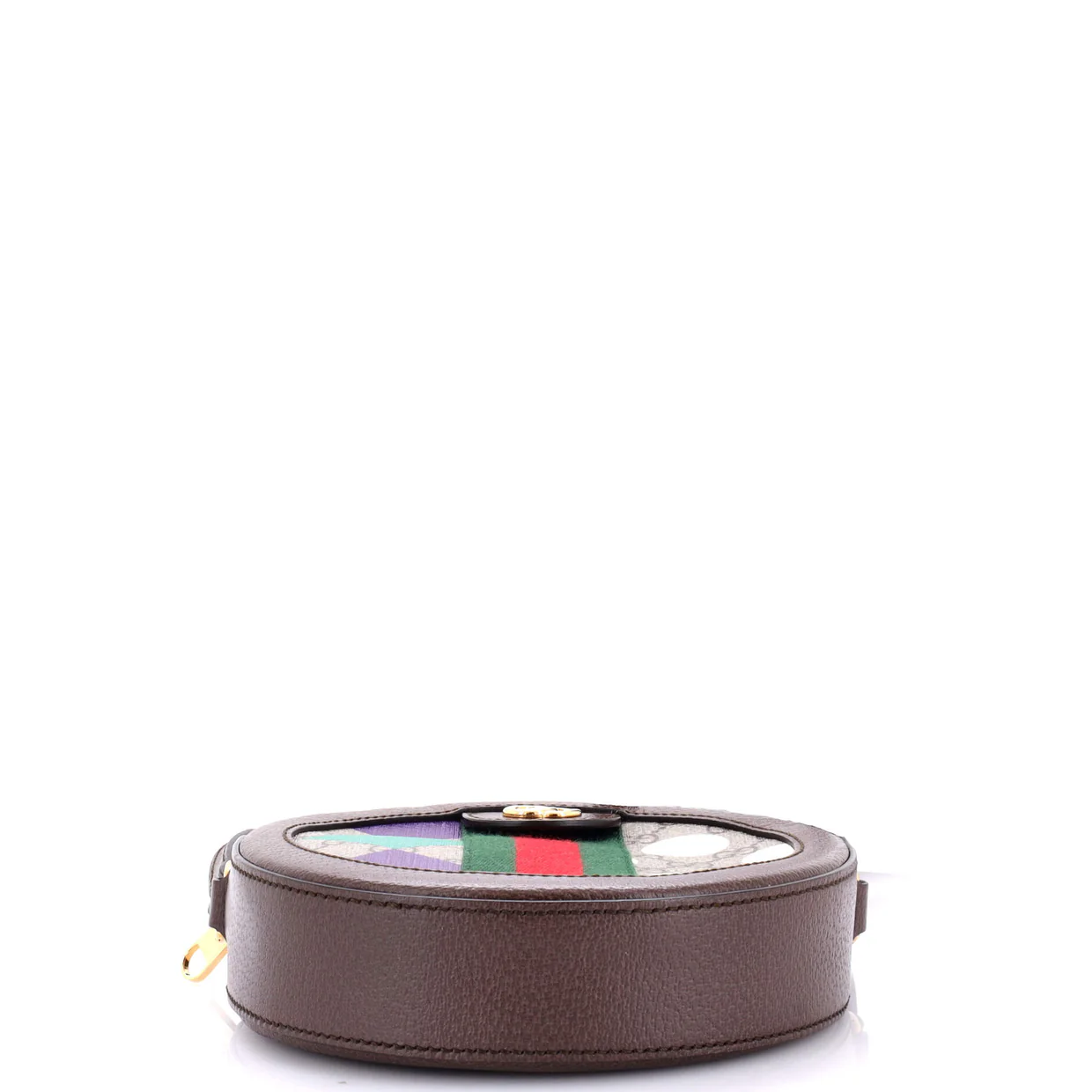 Ophidia Round Shoulder Bag Printed GG Coated Canvas Mini - Deep Luxury