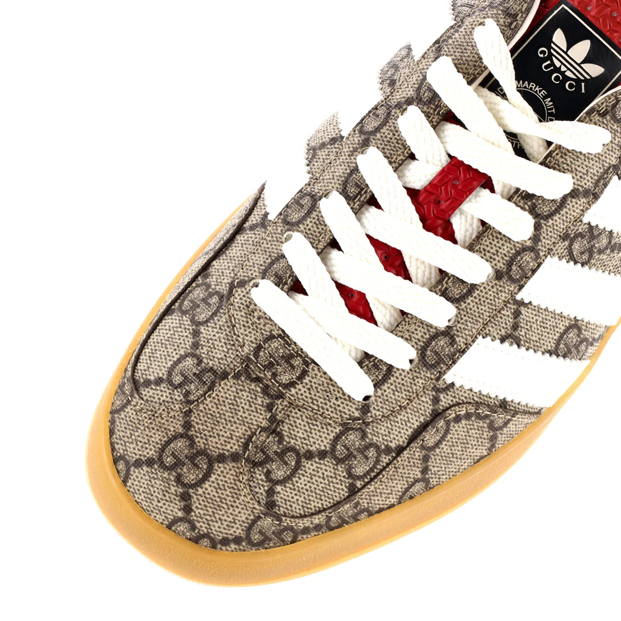 x Adidas Women's Gazelle Sneakers GG Coated Canvas - Deep Luxury