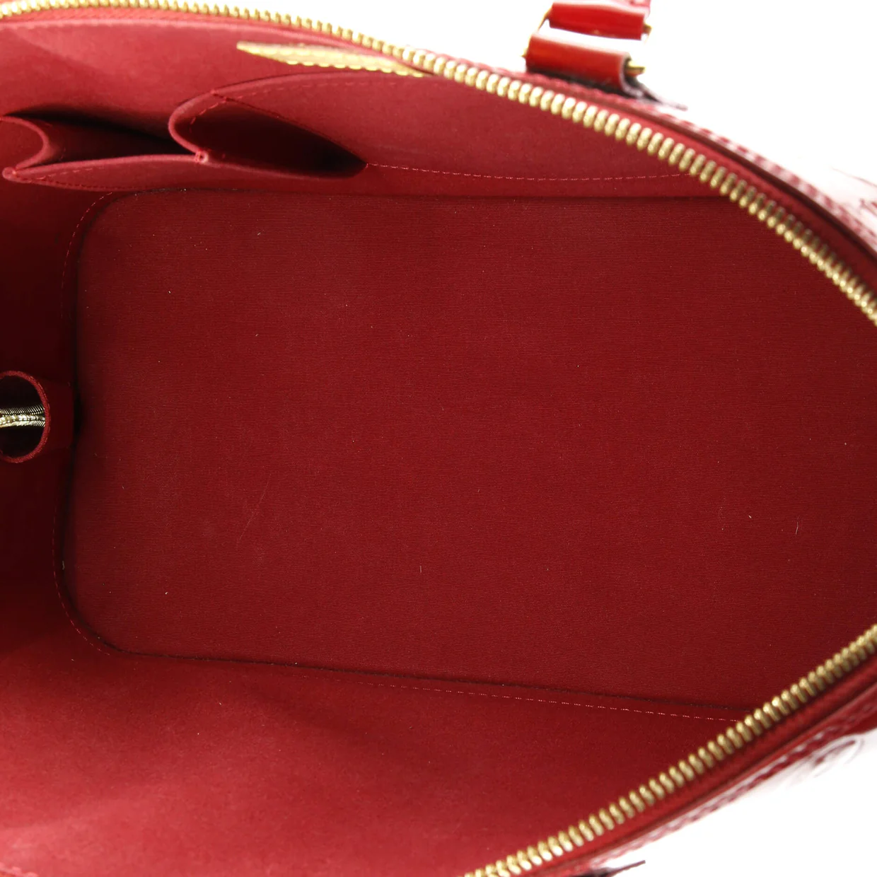 Alma Handbag Monogram Vernis GM - Deep Luxury