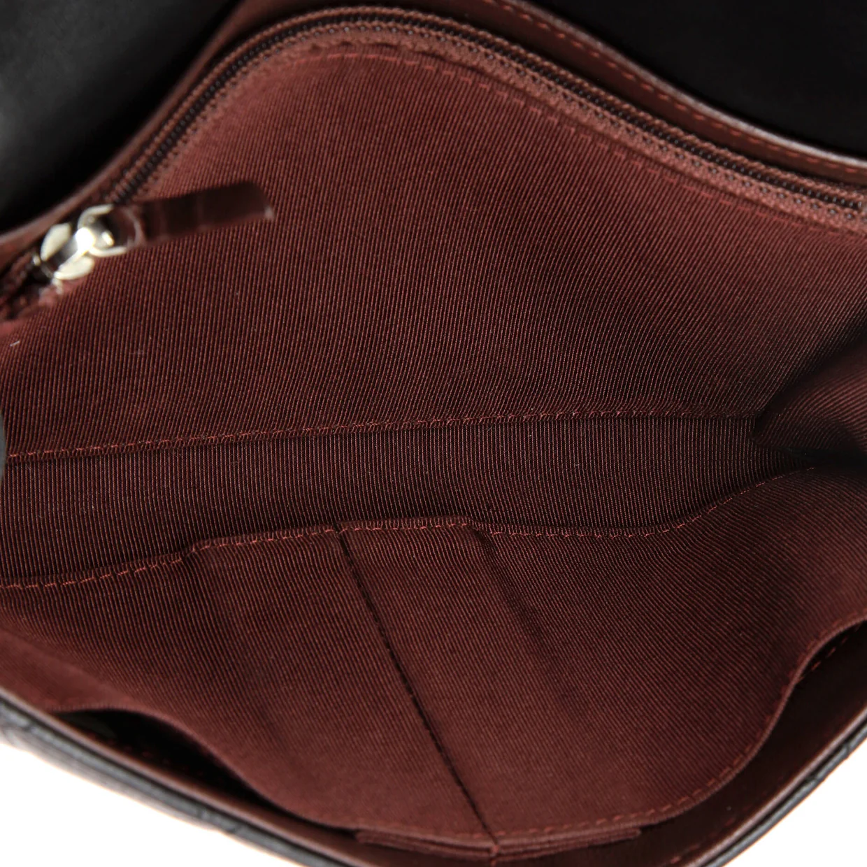 Wallet on Short Chain Quilted Lambskin - Deep Luxury