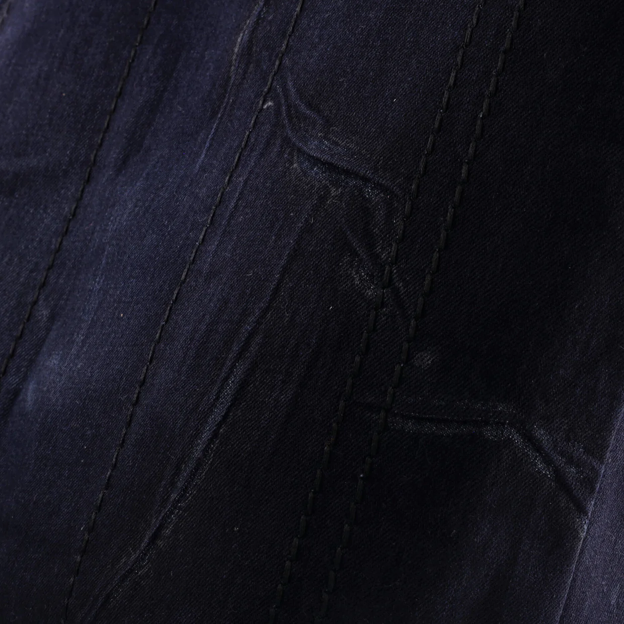 Logo Shopping Tote Denim and Linen Blend - Deep Luxury