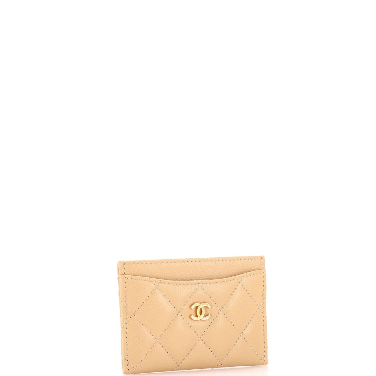 Classic Card Holder Quilted Caviar - Deep Luxury
