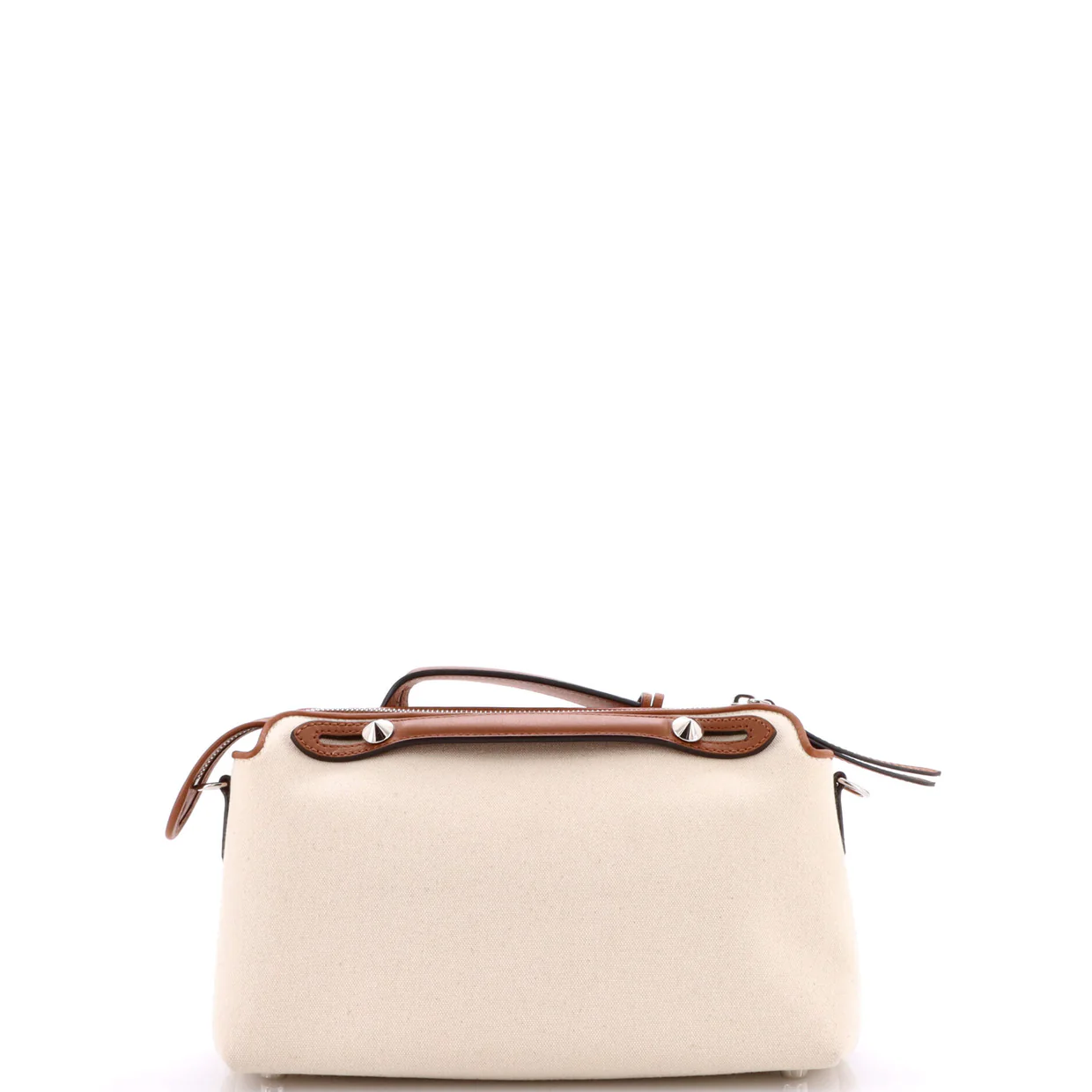 By The Way Satchel Canvas and Leather Small - Deep Luxury