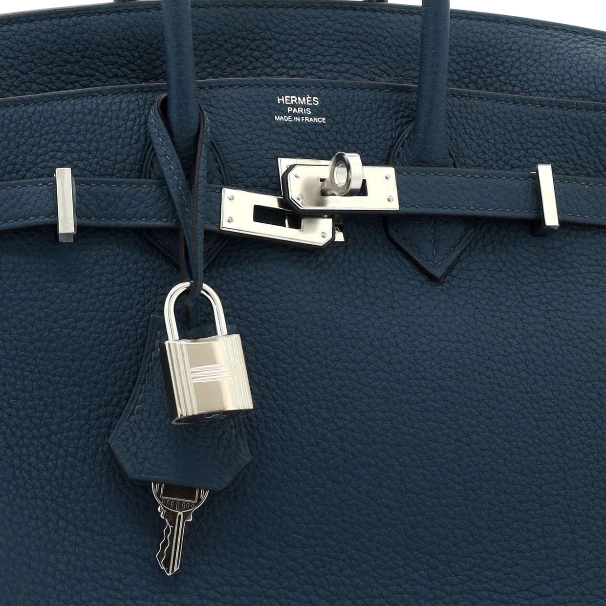 Birkin Handbag Bleu De Prusse Togo with Palladium Hardware 25 - Deep Luxury