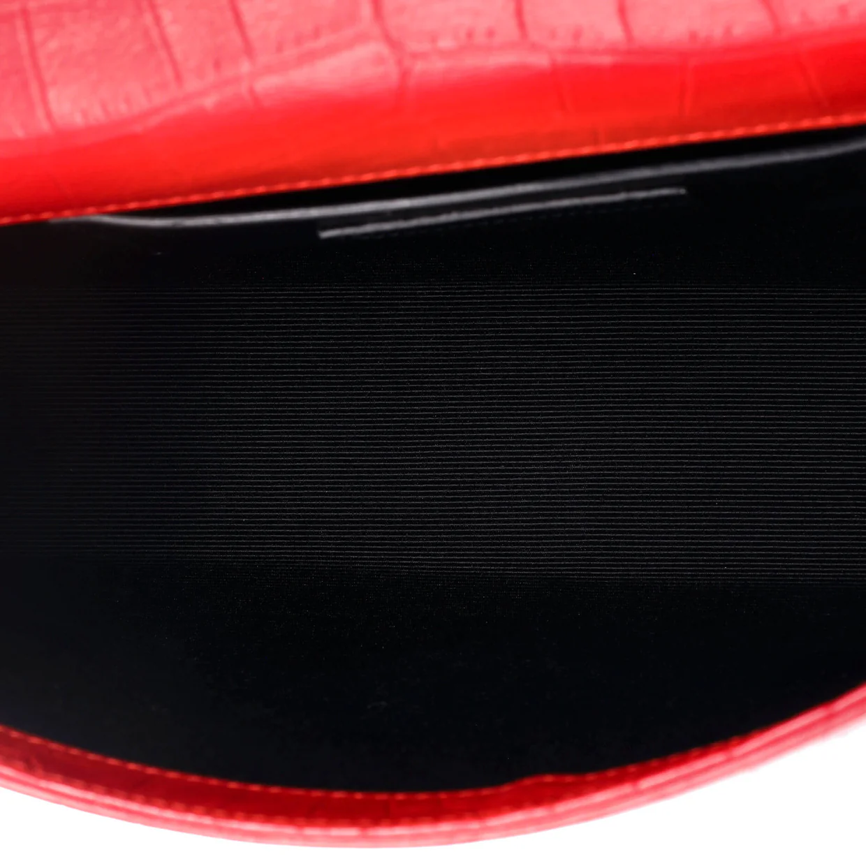 Classic Monogram Tassel Crossbody Bag Crocodile Embossed Leather Medium - Deep Luxury