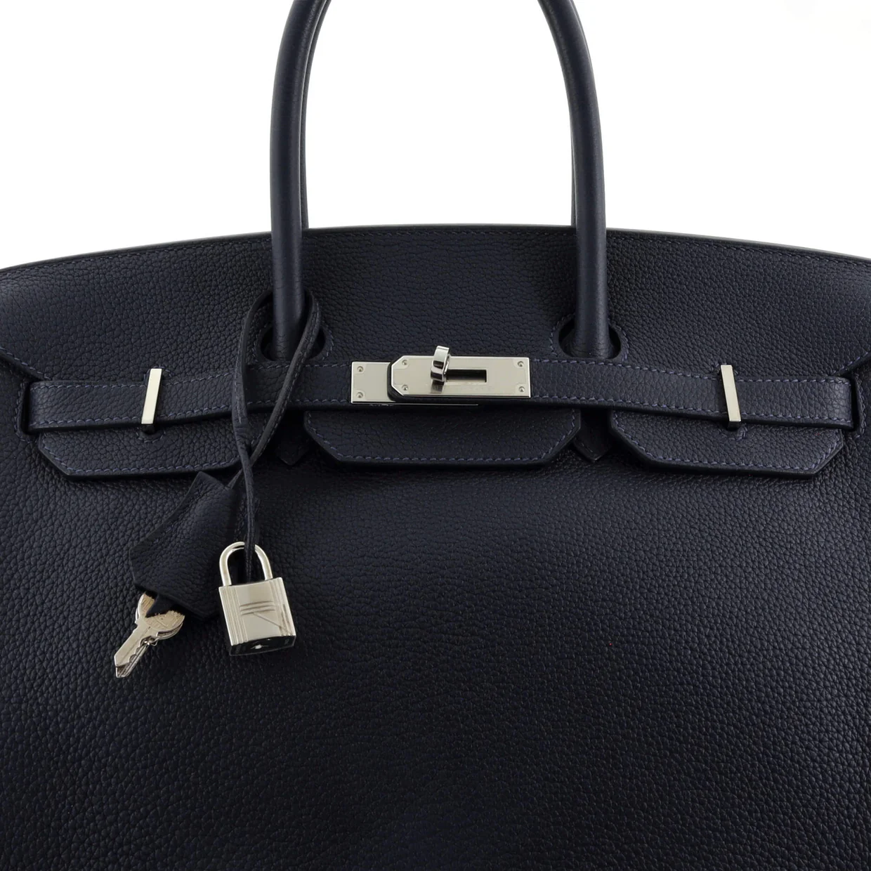 Birkin Handbag Bleu Nuit Togo with Palladium Hardware 35 - Deep Luxury