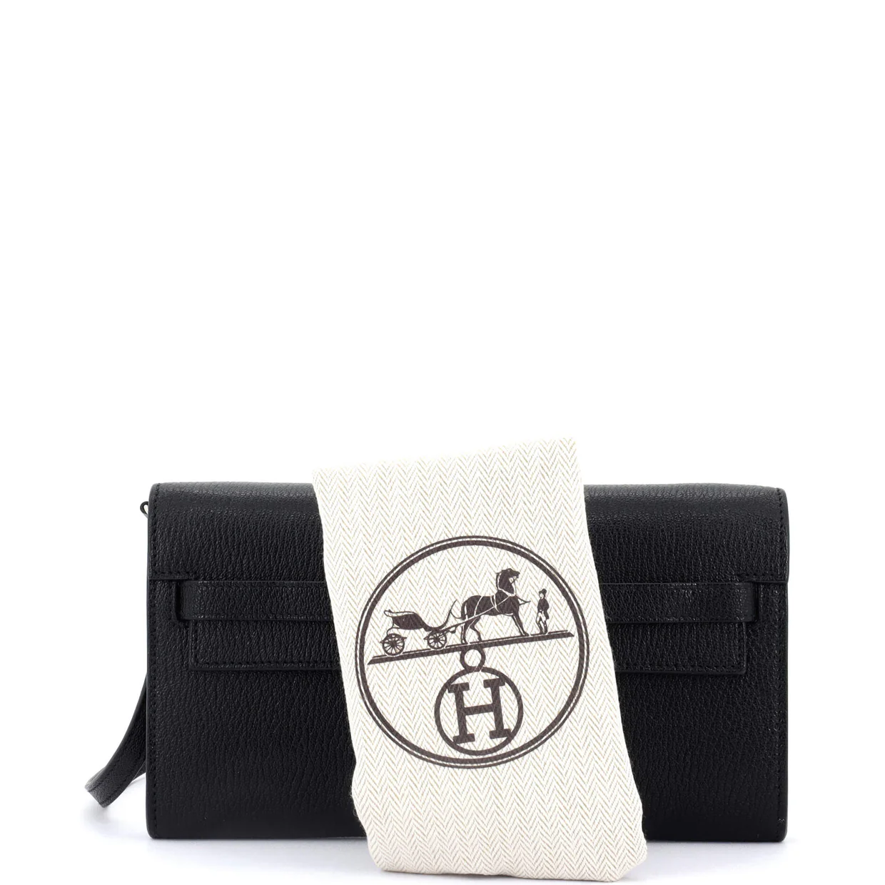 Kelly To Go Wallet Chevre Mysore - Deep Luxury