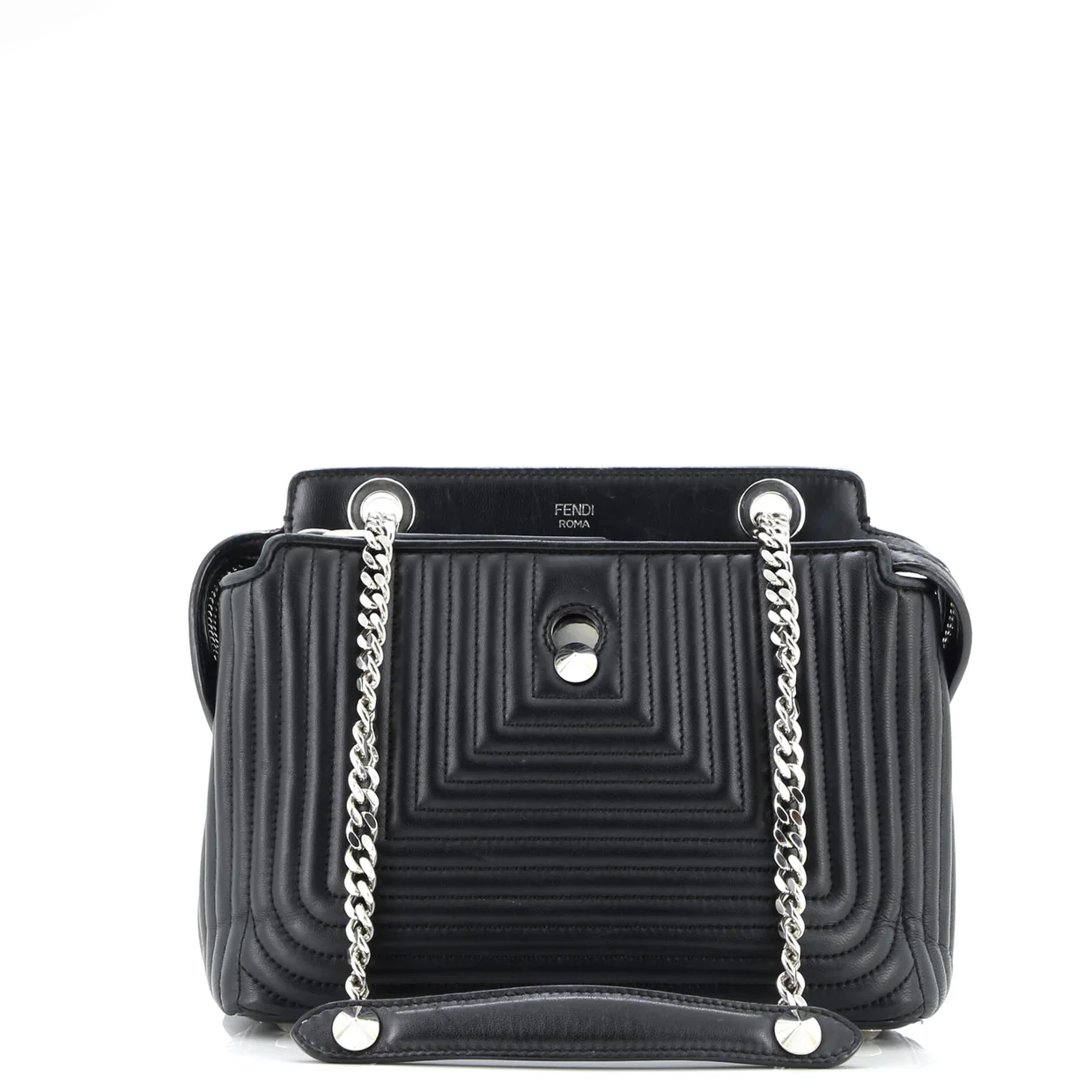 DotCom Click Shoulder Bag Quilted Leather Small - Deep Luxury