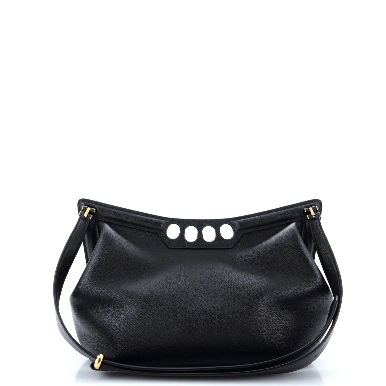 The Peak Chain Shoulder Bag Leather Small - Deep Luxury