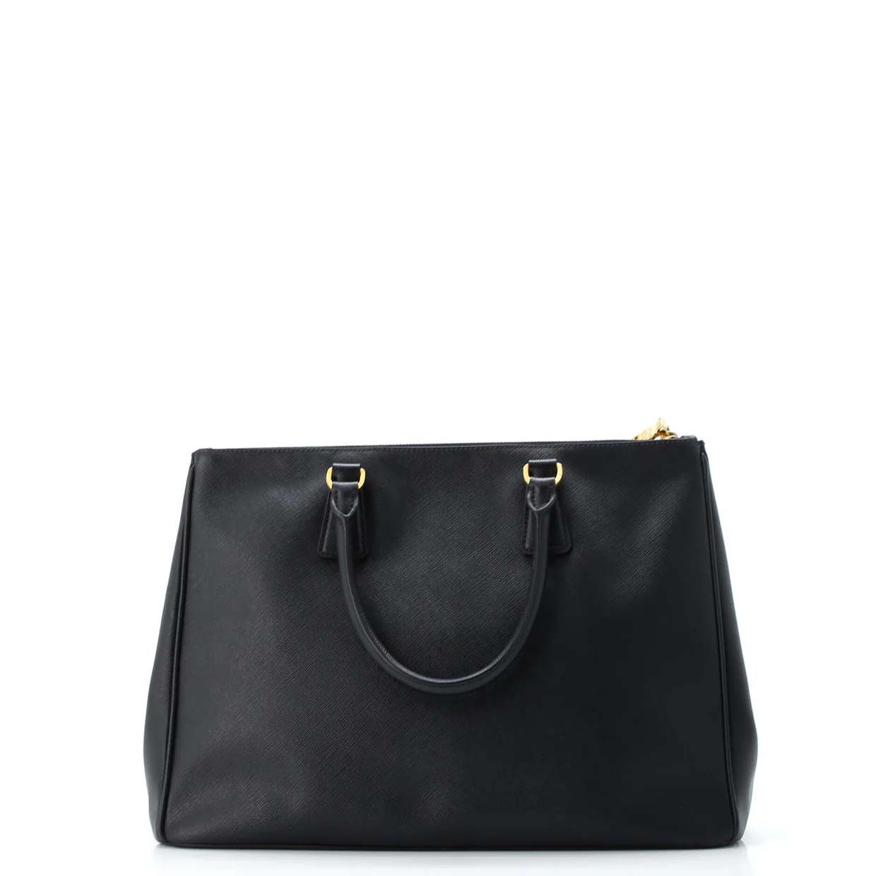 Double Zip Lux Tote Saffiano Leather Medium - Deep Luxury
