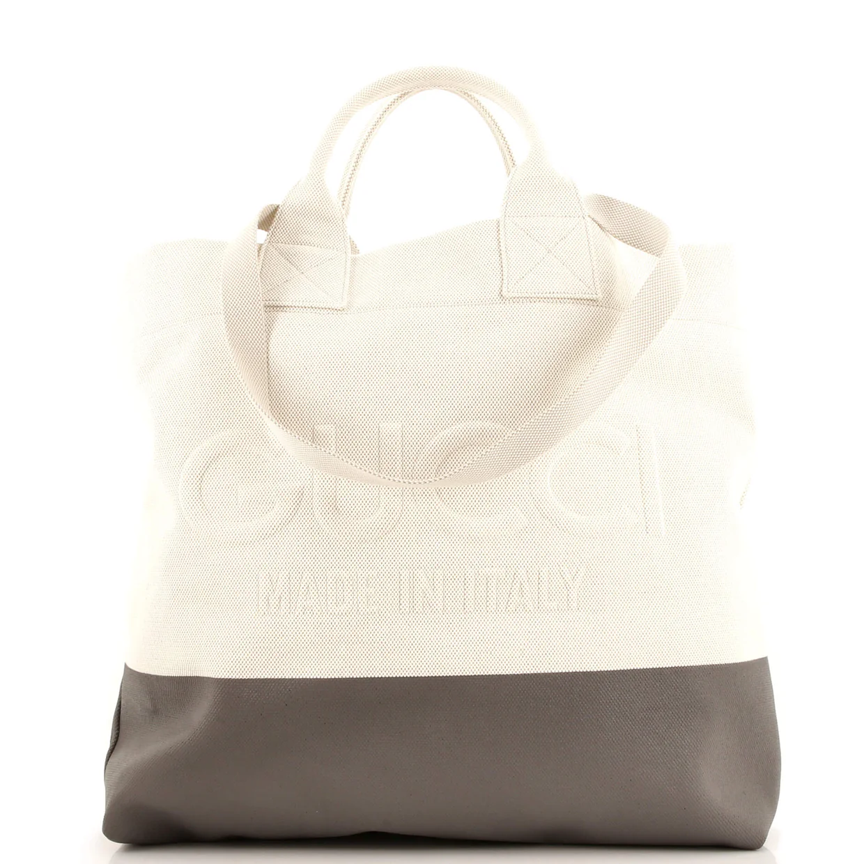Logo Embossed Open Tote Canvas - Deep Luxury