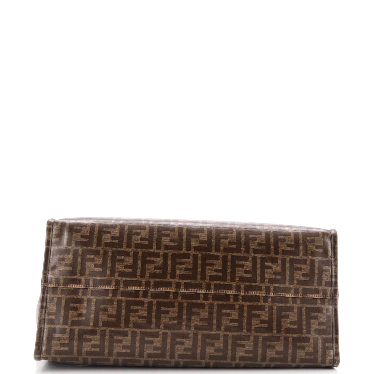 Mania Logo Shopper Tote Zucca Coated Canvas Large - Deep Luxury