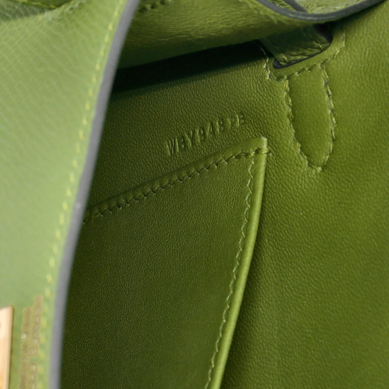 Kelly Mini II Bag Vert Yucca Epsom with Gold Hardware 20 - Deep Luxury