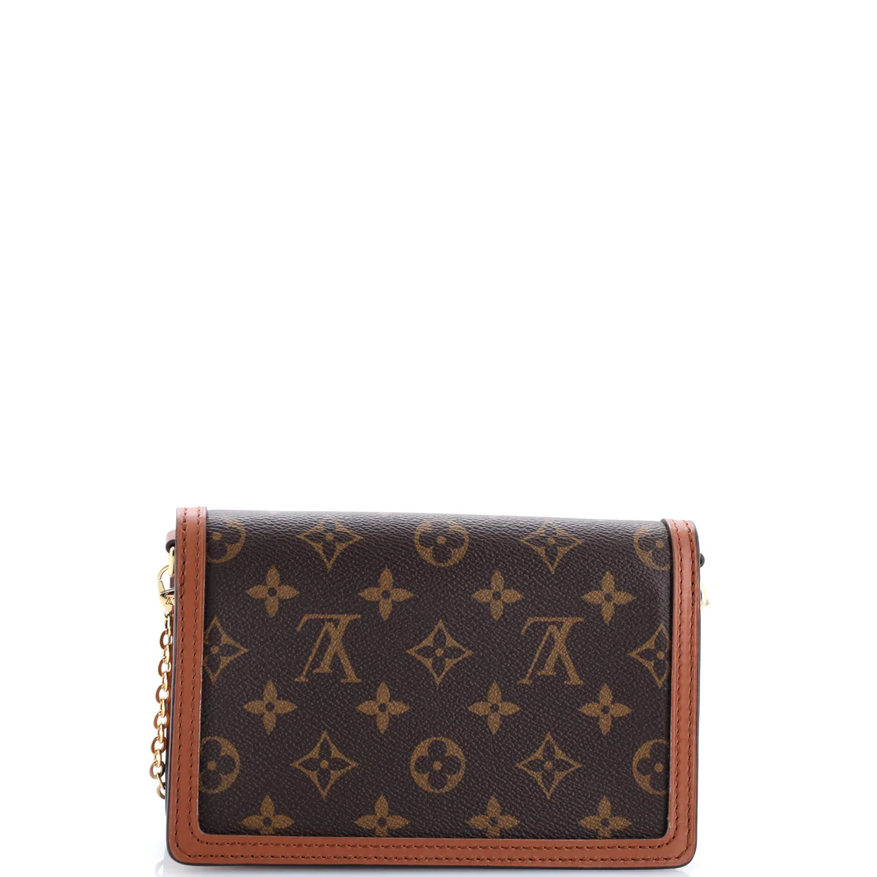 Dauphine Chain Wallet Reverse Monogram Canvas - Deep Luxury