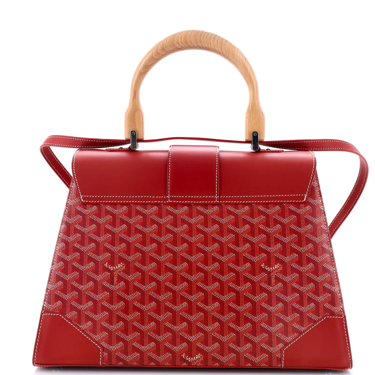 Saigon Top Handle Bag Coated Canvas with Leather MM - Deep Luxury