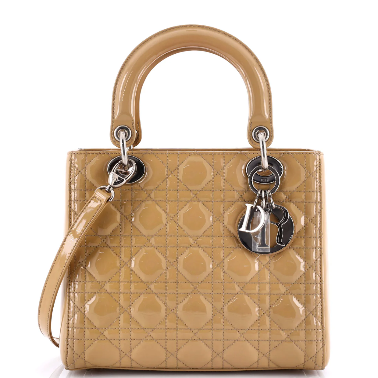 Lady Dior Bag Cannage Quilt Patent Medium - Deep Luxury