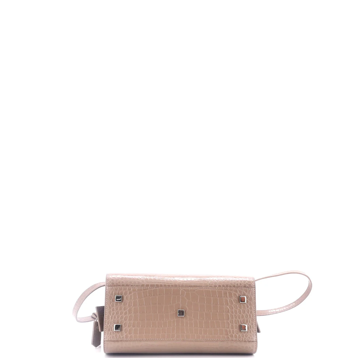 Uptown Tote Crocodile Embossed Leather Small - Deep Luxury