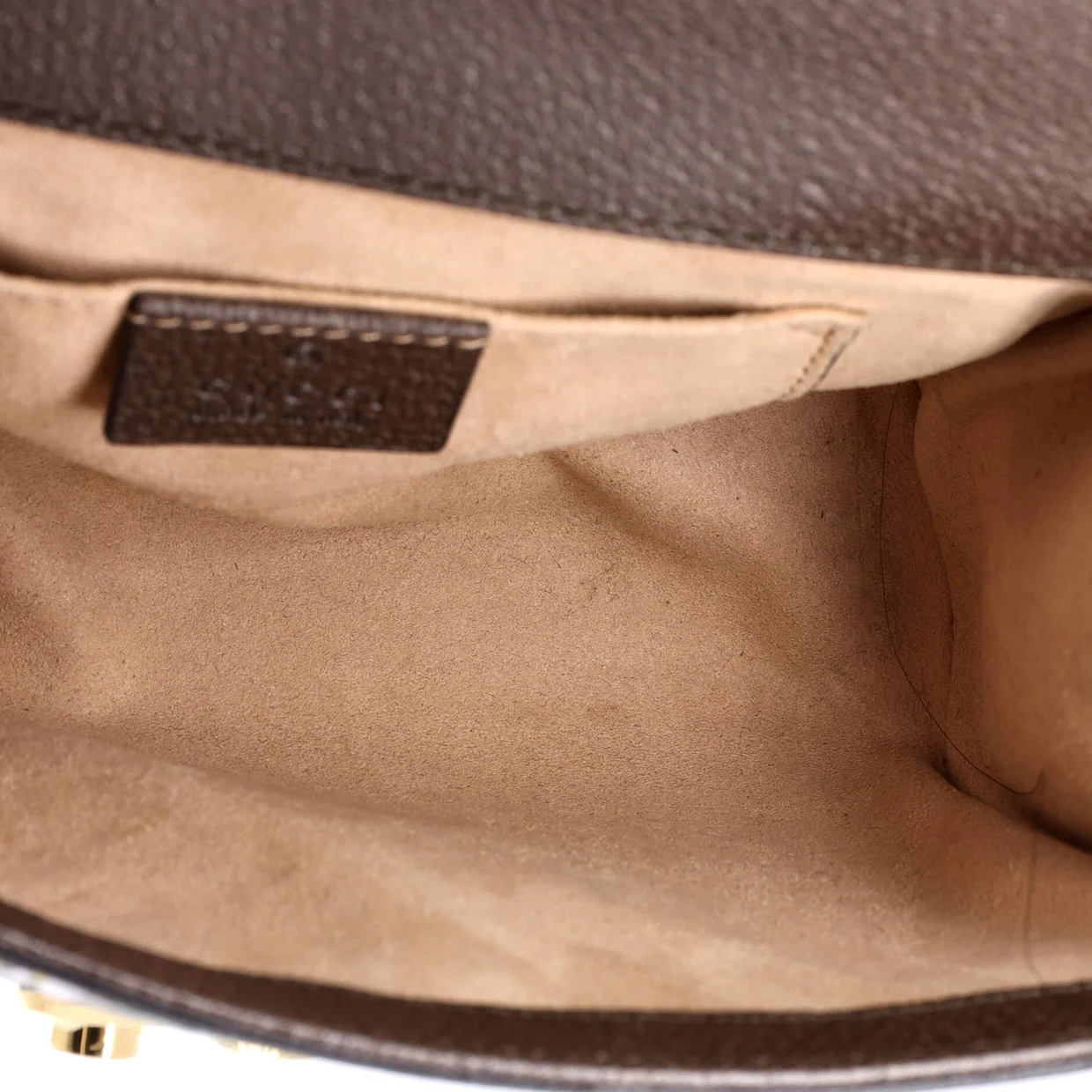 Padlock Shoulder Bag Bengal Print GG Coated Canvas Small - Deep Luxury