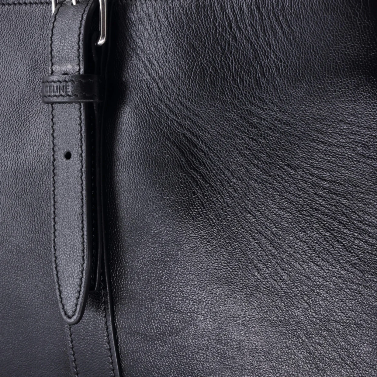 Buckle Cabas Tote Leather - Deep Luxury