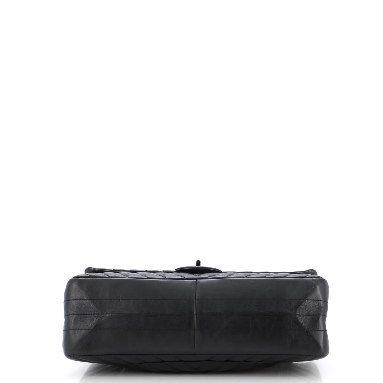 So Black Reissue 2.55 Flap Bag Chevron Aged Calfskin 226 - Deep Luxury