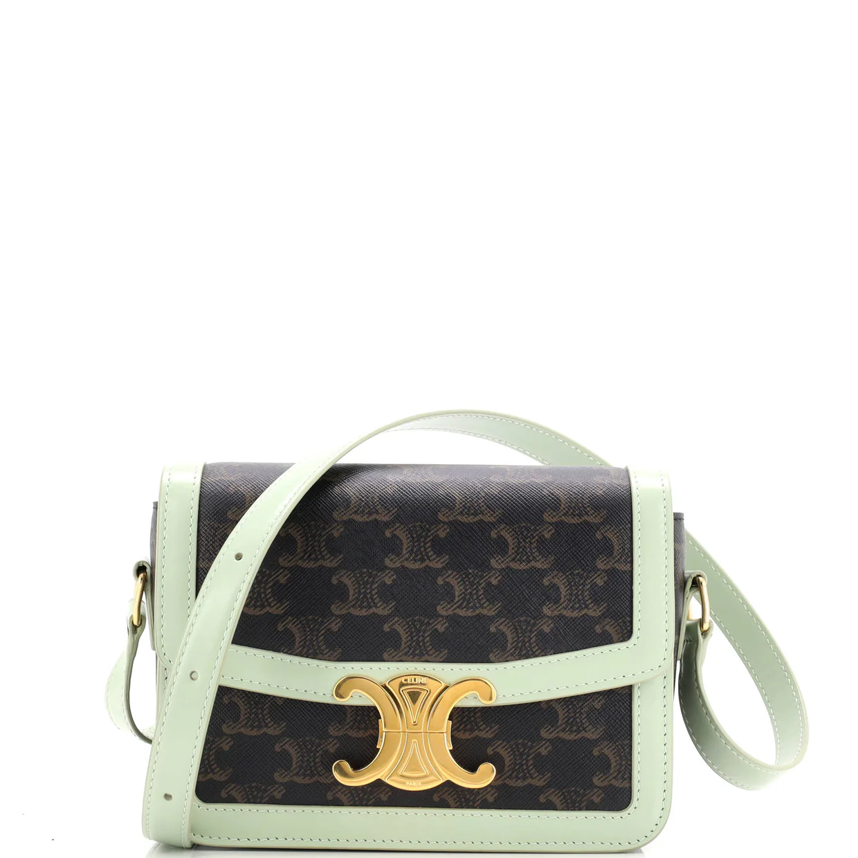 Triomphe Shoulder Bag Triomphe Coated Canvas Teen - Deep Luxury