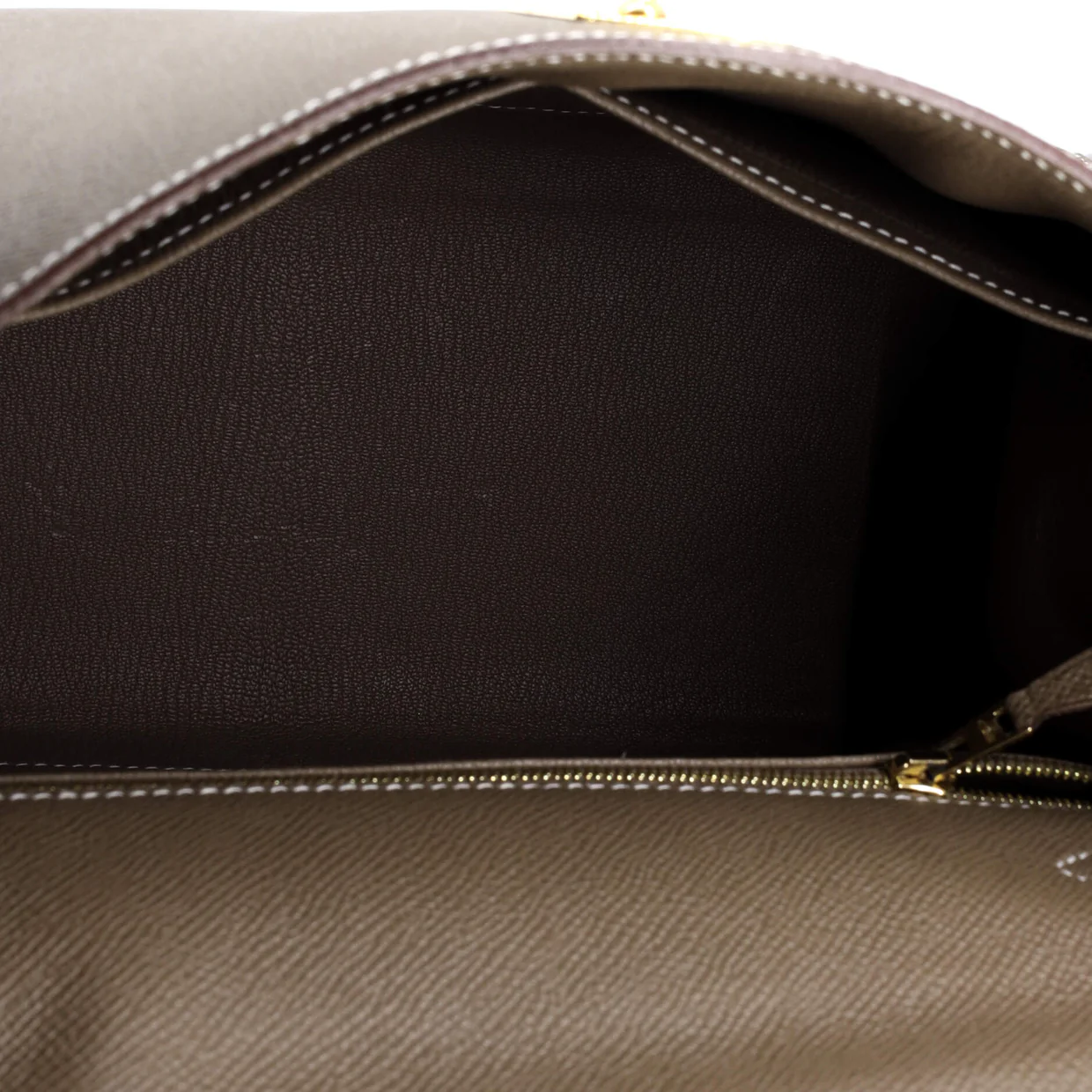 Kelly Handbag Grey Epsom with Gold Hardware 28 - Deep Luxury