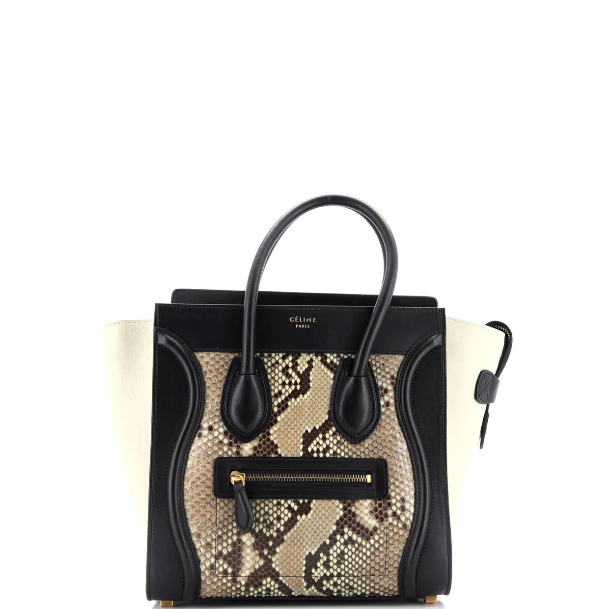 Luggage Bag Python and Leather Micro - Deep Luxury