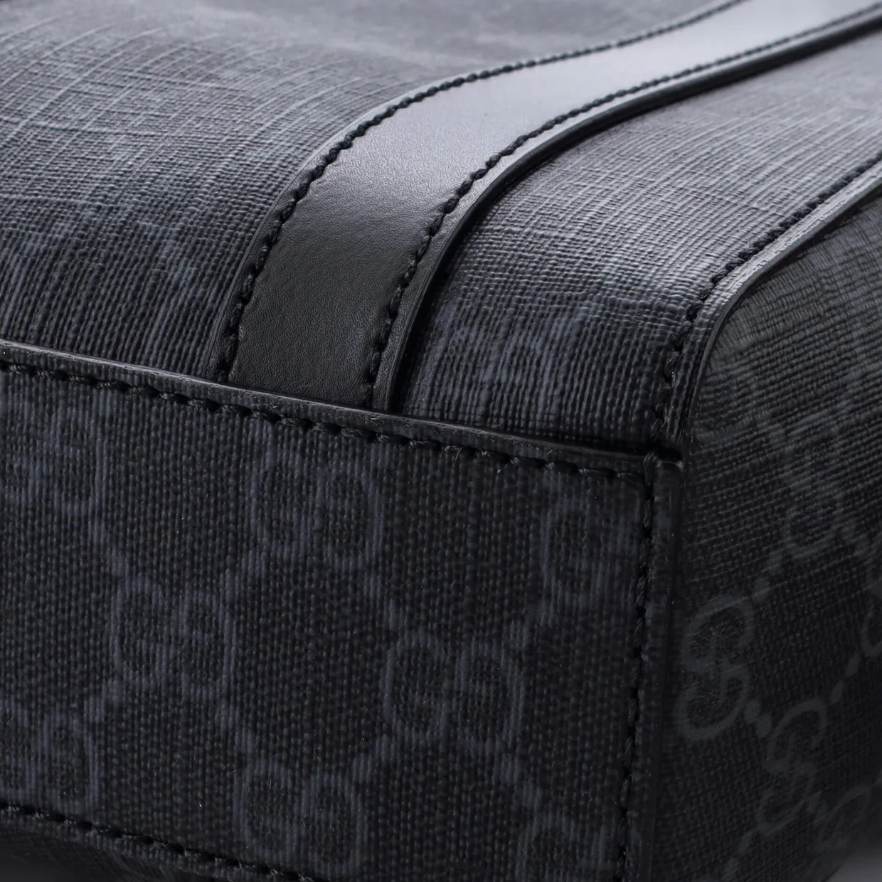 Convertible Web Open Tote GG Coated Canvas Mini - Deep Luxury