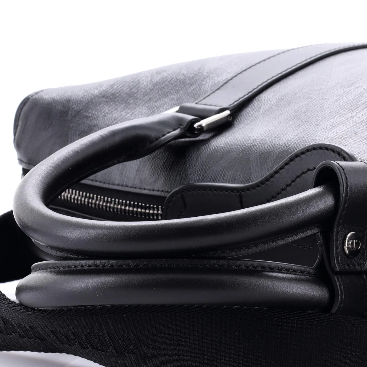 Lingot Briefcase CD Diamond Coated Canvas and Leather - Deep Luxury