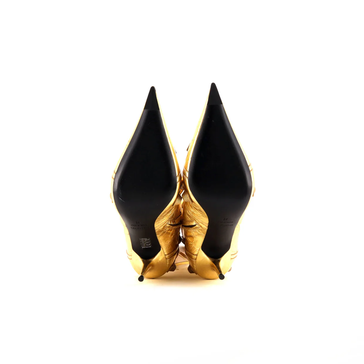 Women's Cagole Knee High Boots Studded Leather 90 - Deep Luxury