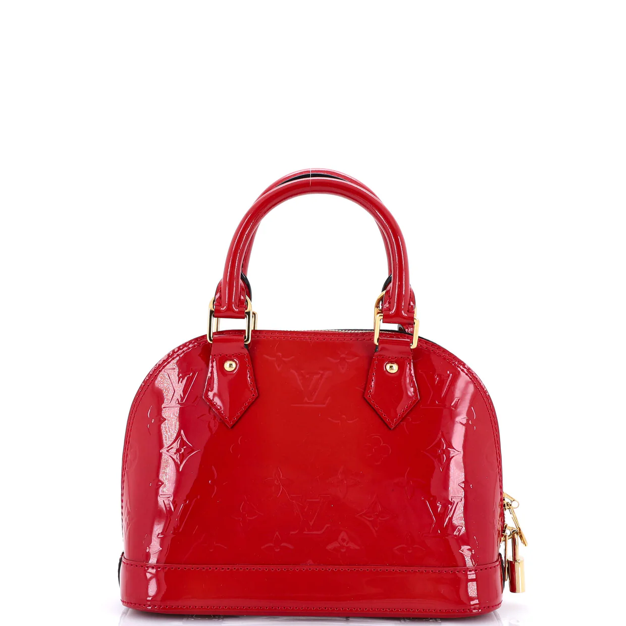 Alma Handbag Monogram Vernis BB - Deep Luxury
