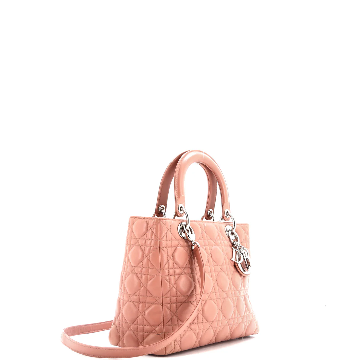 Lady Dior Bag Cannage Quilt Lambskin Medium - Deep Luxury