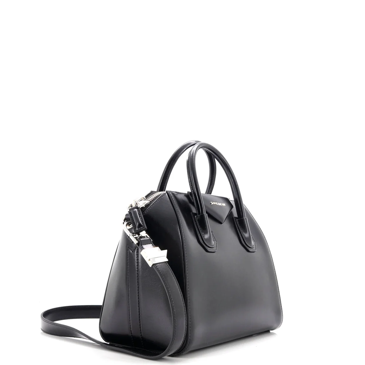 Antigona Bag Glazed Leather Small - Deep Luxury