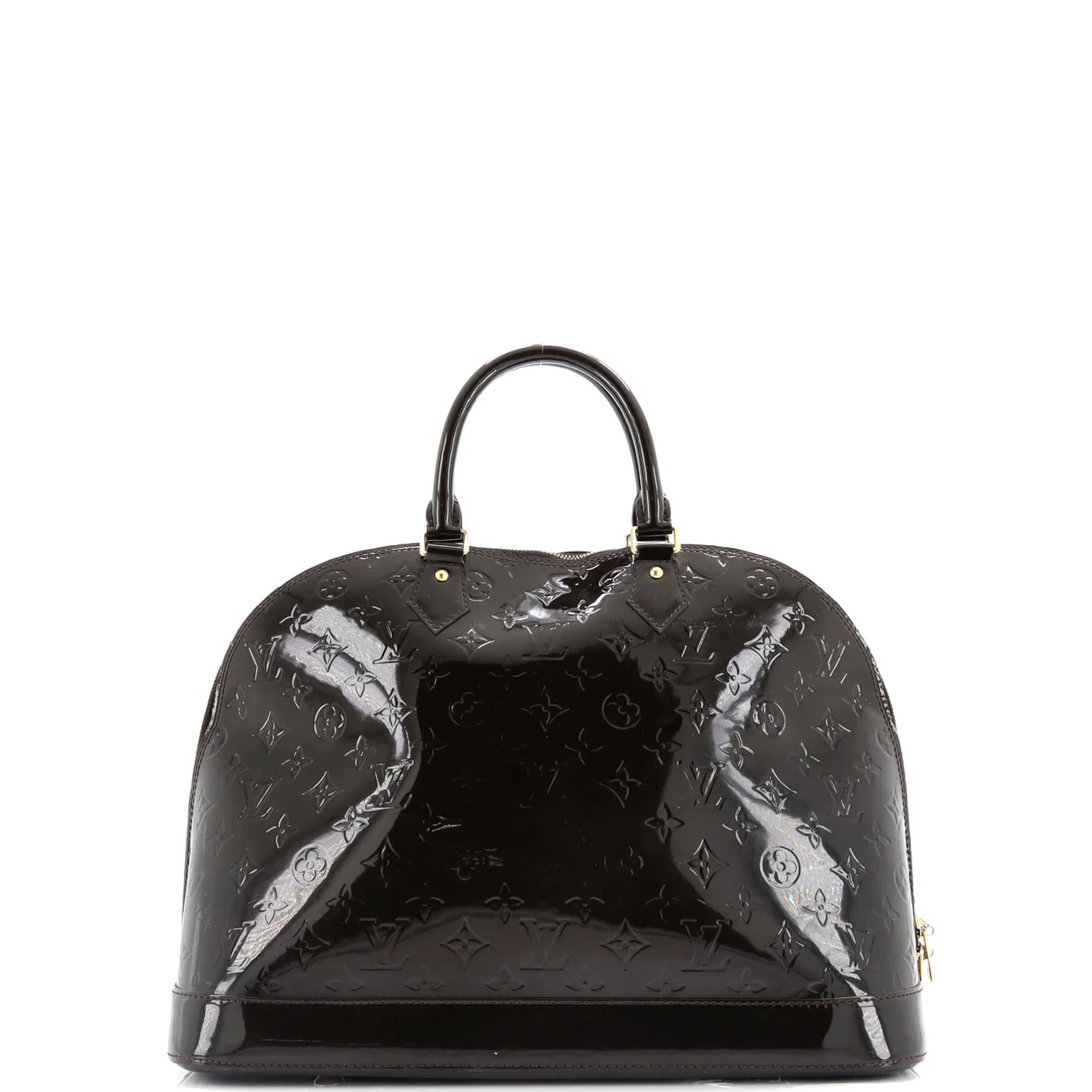 Alma Handbag Monogram Vernis GM - Deep Luxury