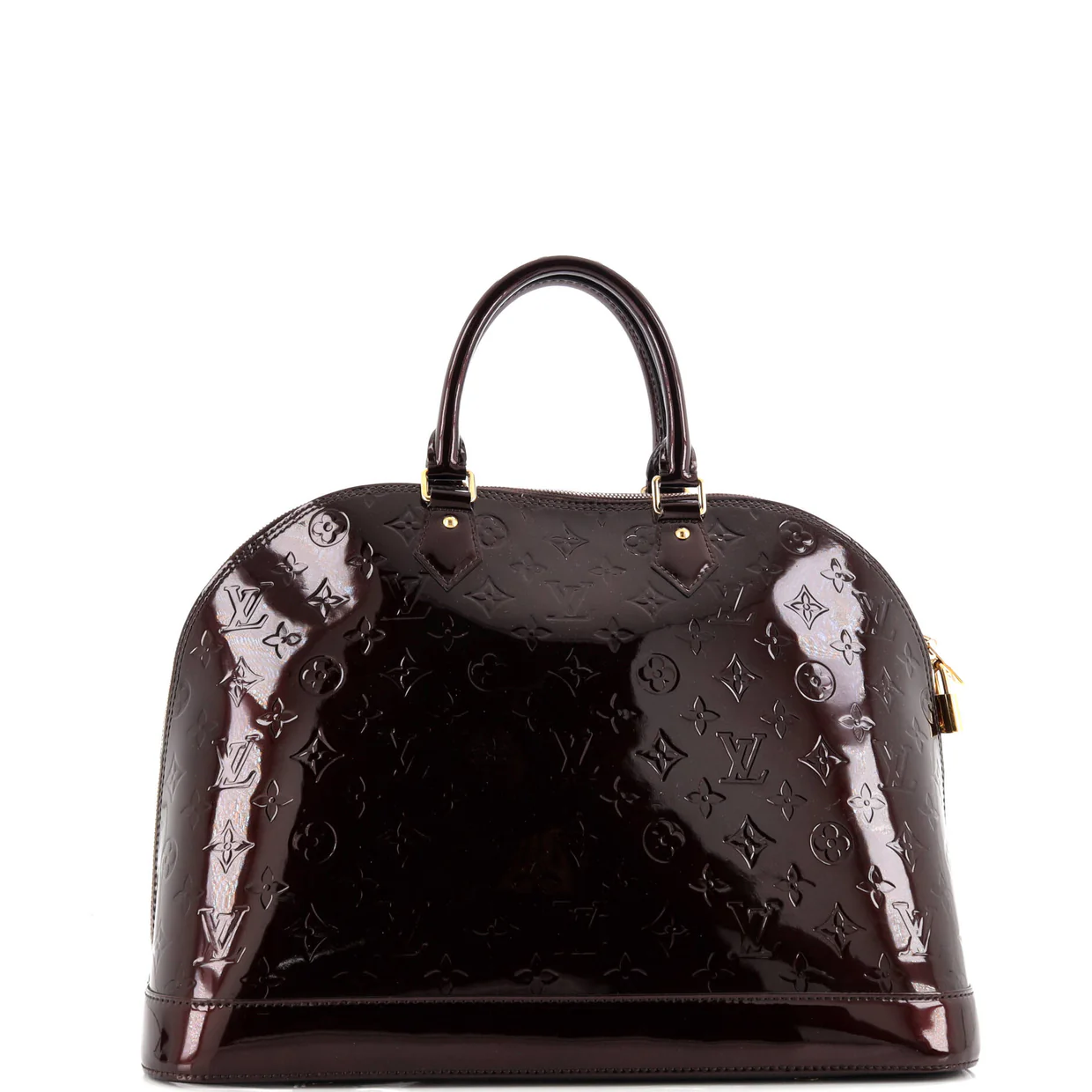 Alma Handbag Monogram Vernis GM - Deep Luxury