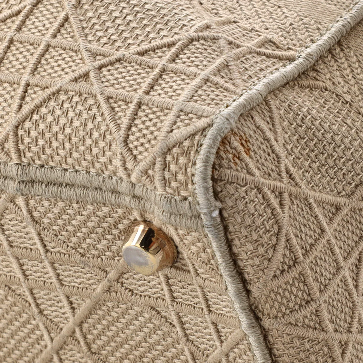 Lady D-Lite Bag Cannage Embroidered Canvas Medium - Deep Luxury
